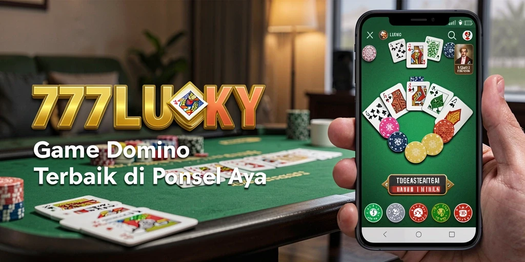 Tampilan seru dari gameplay Domino 777LUCKY.