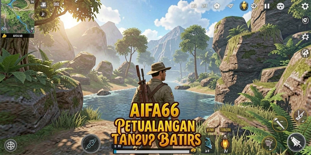 Gameplay AIFA66 menampilkan petualangan epik di dunia terbuka.