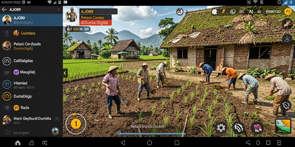 Tampilan utama gameplay AJO89 yang menarik dan penuh warna.