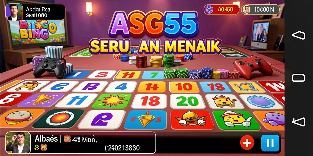Tampilan gameplay ASG55 yang seru dan interaktif dalam permainan Bingo.