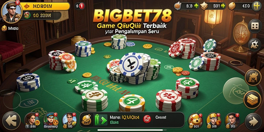 Tampilan seru gameplay QiuQiu di BIGBET78.