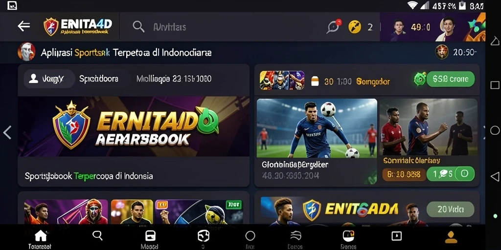 Tampilan antarmuka pengguna di ERNITA4D yang menarik dan informatif.
