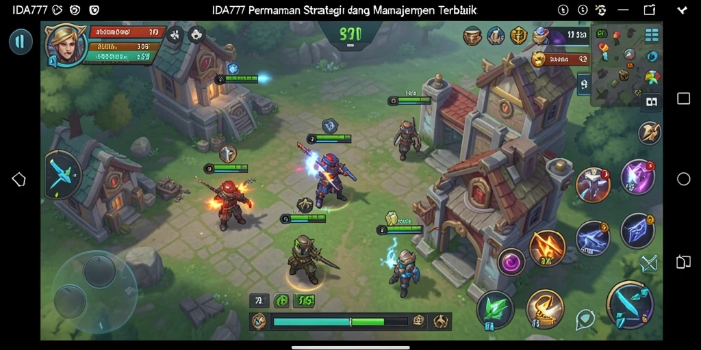 Screenshot gameplay IDA777 menunjukkan aksi seru dalam membangun kerajaan.