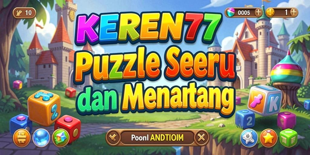 Tangkapan layar gameplay KEREN77 dengan puzzle menantang.