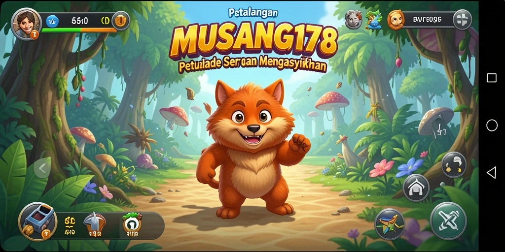 Tampilan gameplay seru dan penuh aksi di MUSANG178.