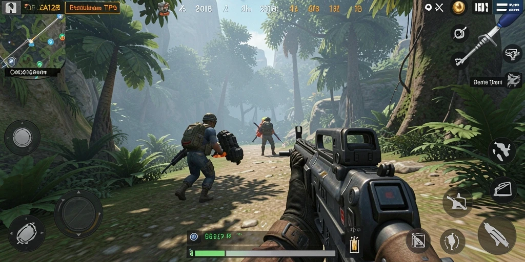 Tangkapan layar menampilkan aksi seru gameplay TPS yang mendebarkan.