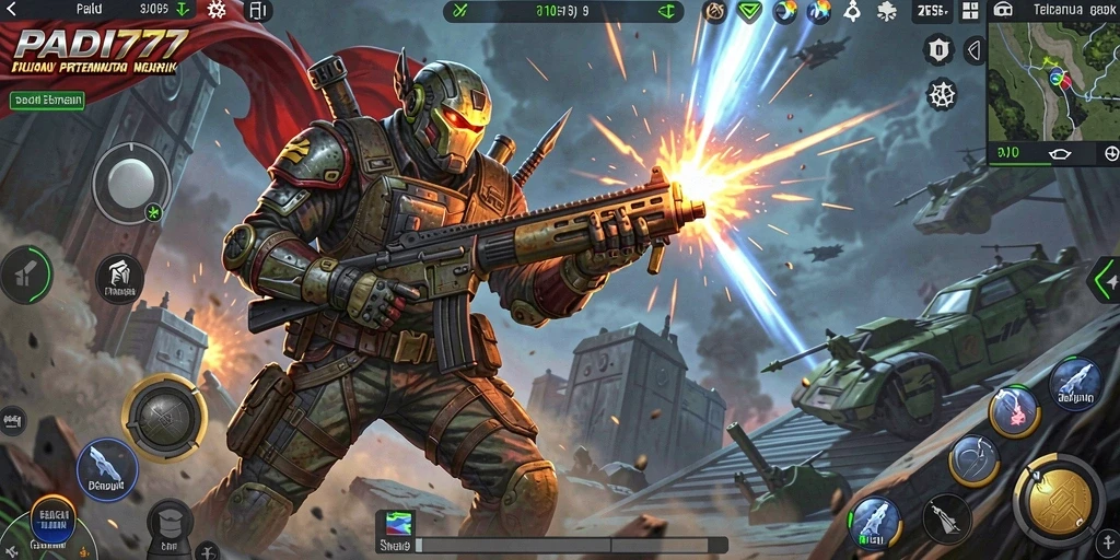 Tampilan screenshot PADI777 yang menunjukkan strategi menara dalam game Tower Defense.