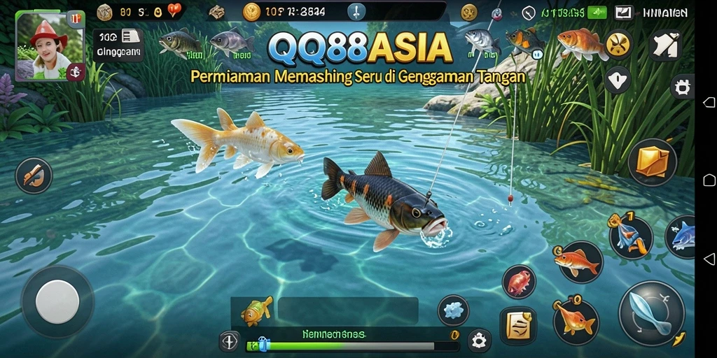 Tampilan gameplay memancing yang menarik di QQ88ASIA.