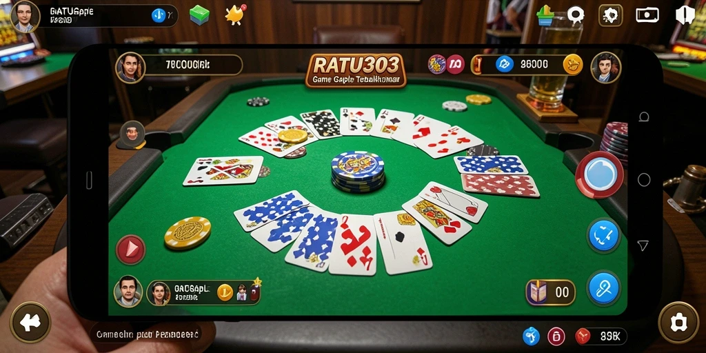 Tampilan menarik dari gameplay Gaple di RATU303.