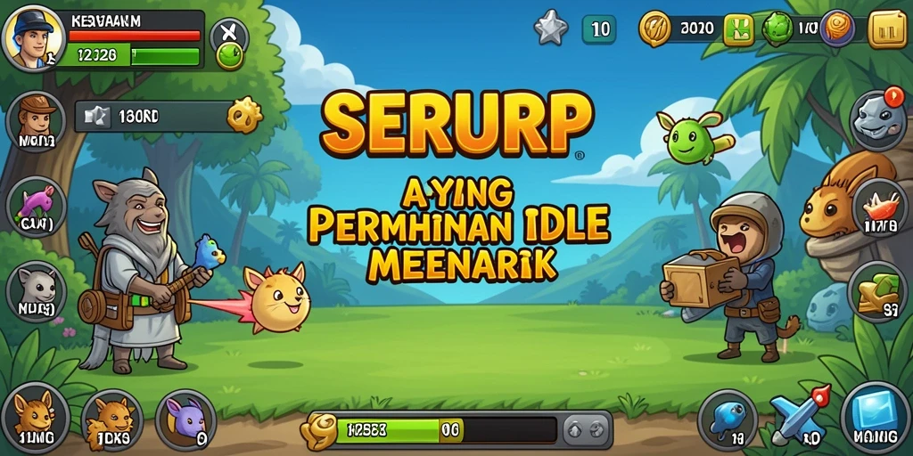 Tampilan gameplay SERURP yang menenangkan dan menghibur.